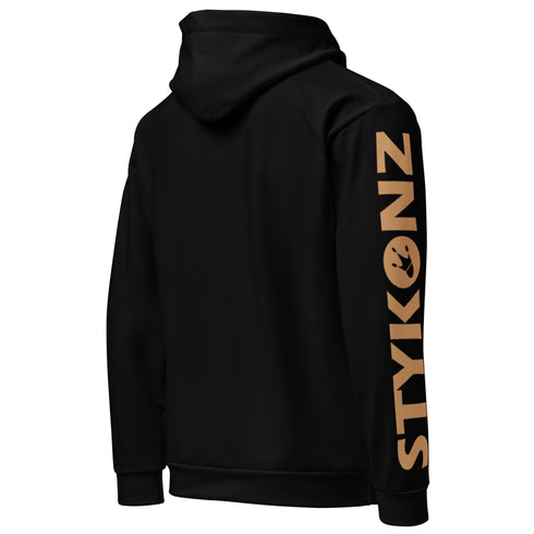 Men’s Graffiti AOP Hoodie – Gold Scriptkonz | Hip - Hop Streetwear Hoodie - Stykonz Graffiti Streetwear